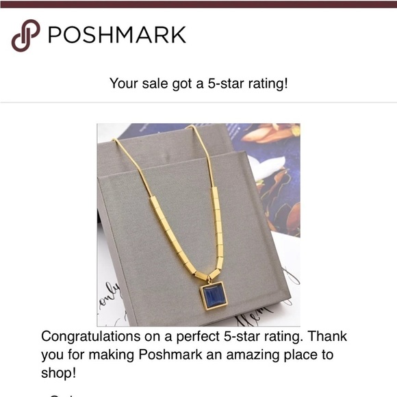 RE-STOCKED❗️NEW blue opal 18K gold plated chain necklace - Picture 10 of 11